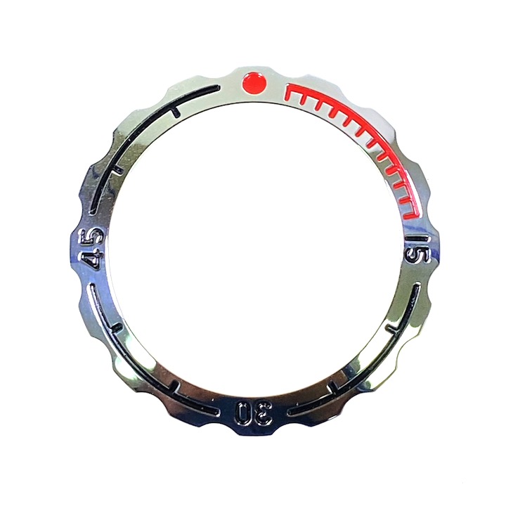 Lünette VOSTOK AMPHIBIA mit Feder, poliert (09k-2)