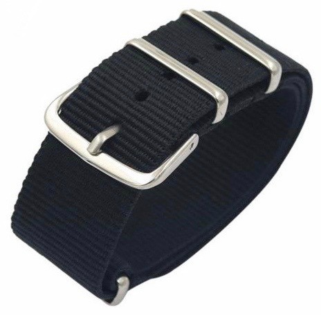 VOSTOK 20mm NATO Armband, Nylon, schwarz (NATO20-03)