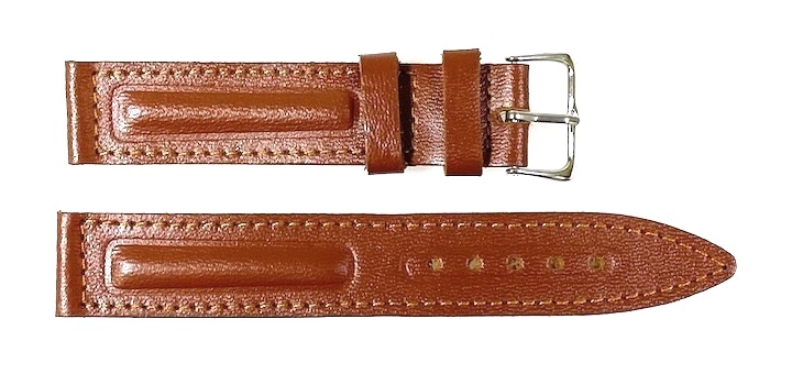18mm VOSTOK Lederarmband, braun (LD18-03)