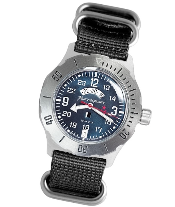 VOSTOK KOMANDIRSKIE K-35 mit zusätzlicher 24-Std.-Zeit und Day&Night-Index (350753)