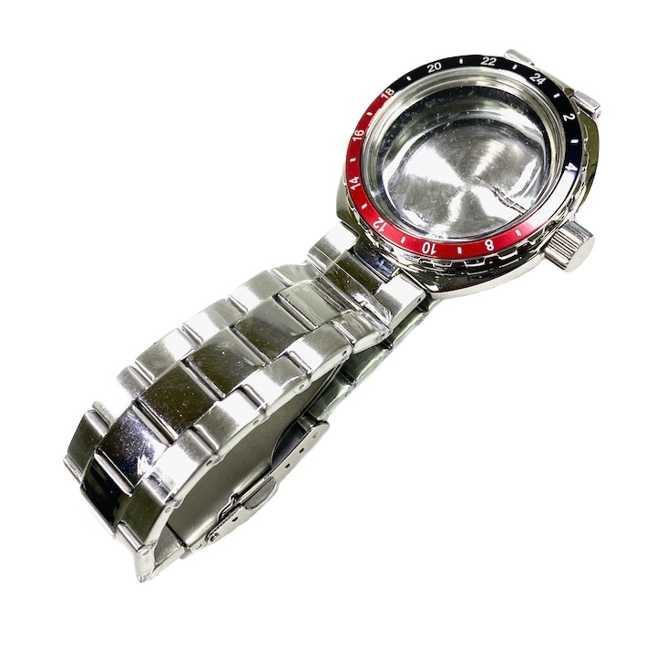 Gehäuse VOSTOK AMPHIBIA NEPTUN 690, poliert mit Armband (690ksb - 1)