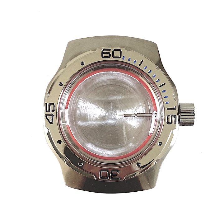 Gehäuse VOSTOK 160 blaue Minuten, gebürstet (160ksb / 2)
