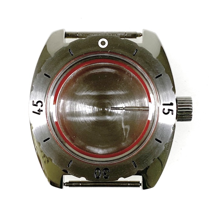 Gehäuse VOSTOK 150, poliert mit gebürsteter Lünette (150ksb / 1)