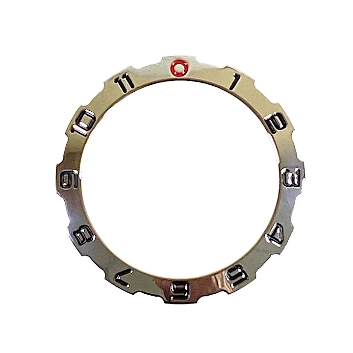 Lünette VOSTOK AMPHIBIA mit Feder, poliert (10k6)