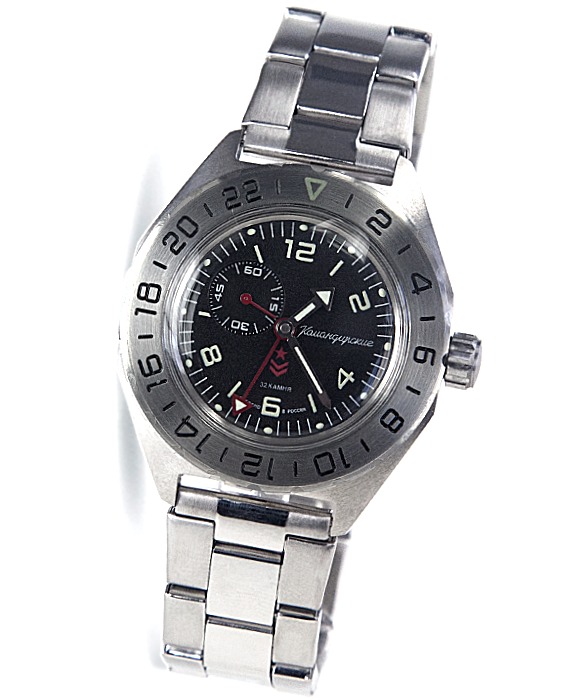VOSTOK KOMANDIRSKIE mit zusätzlicher 24Std.-Zeit (650539)