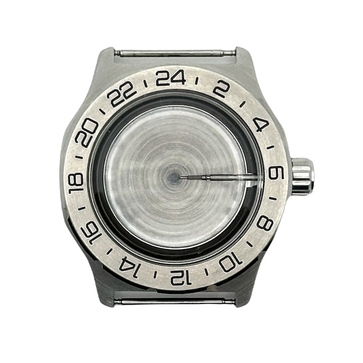 Gehäuse VOSTOK 350, gebürstet, 24-Std.-Lünette (350ksb / 9)