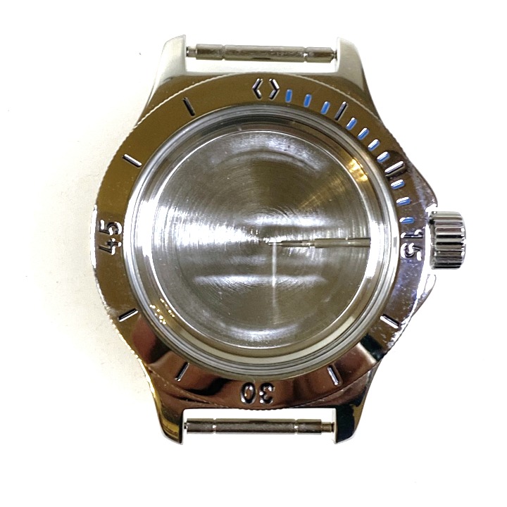 Gehäuse VOSTOK 120 blaue Minuten, poliert (120ksb / 1)