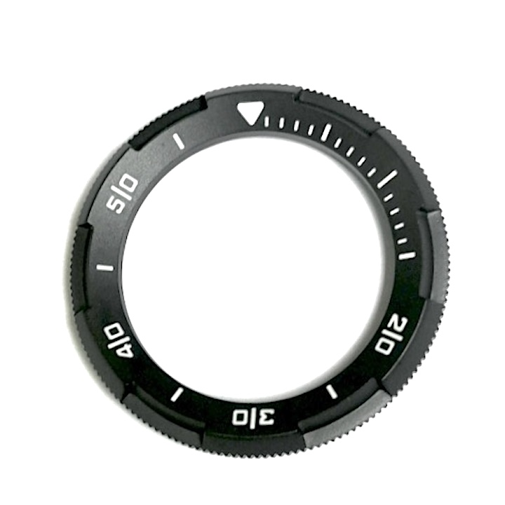 3D Lünette VOSTOK AMPHIBIA KOMANDIRSKIE, schwarz PVD mit Feder (LU-MAS-23)