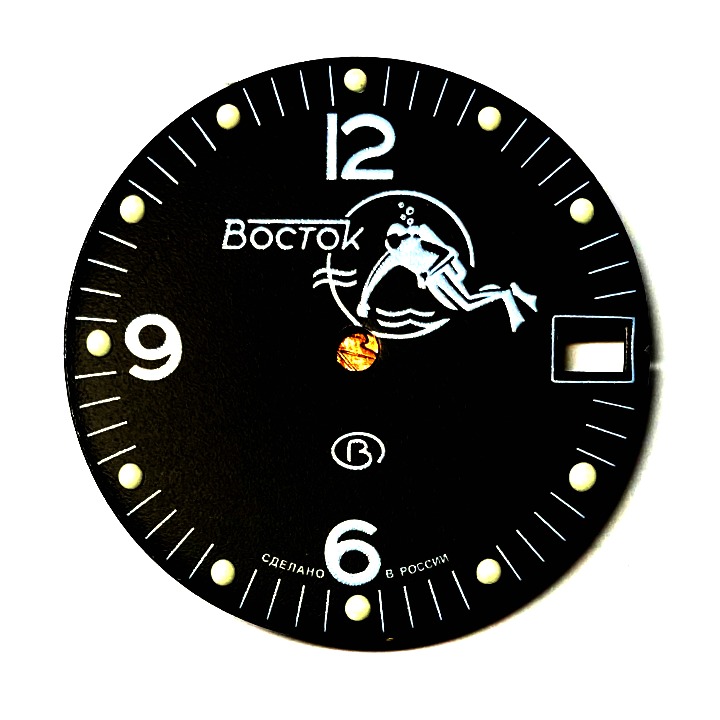 Zifferblatt 634 L AMPHIBIA VOSTOK Scuba Dude SuperLumiNova